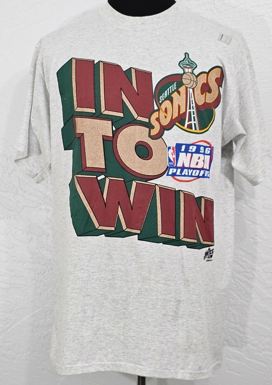 Vintage Seattle Supersonics Shirt Logo 7 Kemp Payton Sonics DS 90s NEW NWT OG 🔥